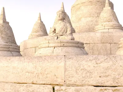Borobudur Temple 3D model
