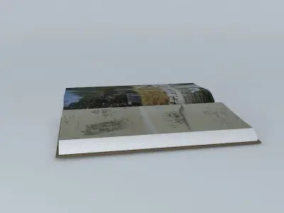 Open Book 3D model