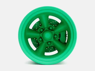 15x10 Torq Thrust D Wheel and Brake 3D print model