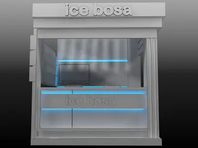 Booth Exhibition Stand a408b 3D model