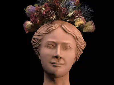 face vase decoration 3 3D model