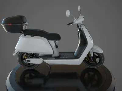 Electric Urban Scooter Low-poly 3D model