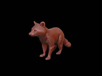 Raccoon Animal Sculpture 3D print model get