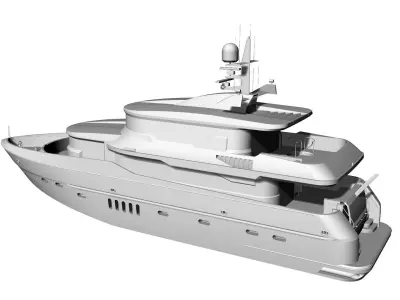 90 Foot Express Motor Yacht 3D model