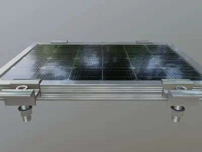 1-Solar Panel 5Wp 260x185x20mm 3D model