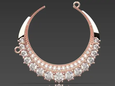 Moon model jewelry pendant jp0269 3D print model