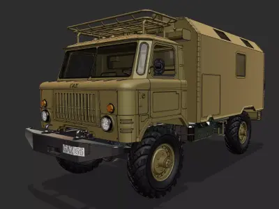 GAZ 66 3D print model