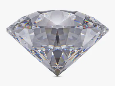 Round Brilliant Cut Diamond v 1 3D model