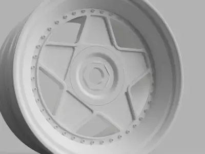 52mm Diameter 12MM HEX RC Wheels Autostrada Modena 3D print model