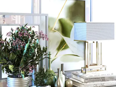 Decoration set 024 Low-poly 3D model