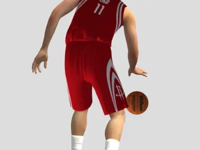 3D Rigged Yao Ming NBA Low-poly 3D model
