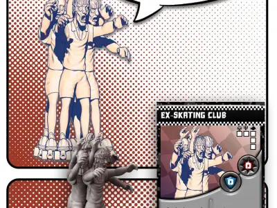 Ex Skating Club TUSSLE FOR VICTORY 3D print model