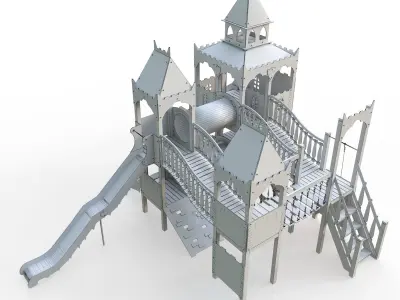 Childrens slide 3D model purchase