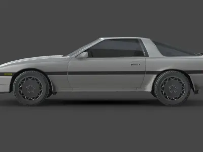 Toyota Supra 1986 Low-poly 3D model