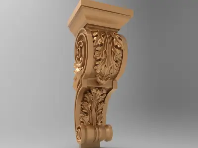 Corbel 3D model