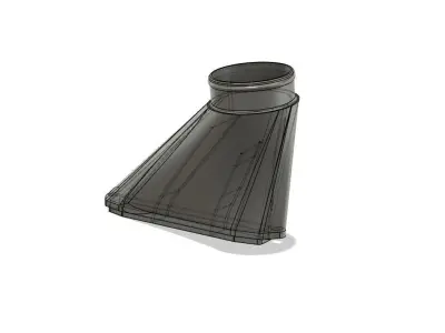 Cold air intake funnel for the VW Passat R36 VR6 3D print model