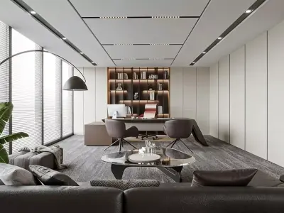 Modern Minimalist Office 3D model