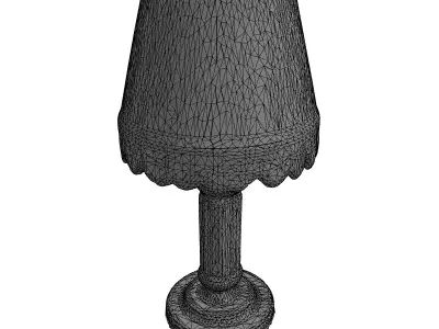 Elegant Crystal Decorative Table Lamp Low-poly 3D model