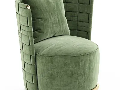 roberto cavalli Lounge Occasional Chairs Bell  Low-poly 3D model