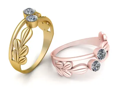 STYLISH FANCY ENGAGEMENT 3D PRINTABLE MODEL  3D print model