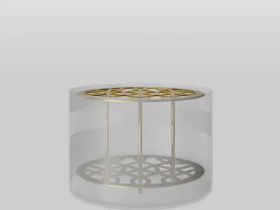 Meadow Vase Small Brass Low-poly 3D model