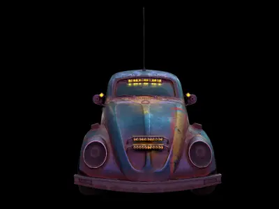 Doomsday Beetle Low-poly 3D model