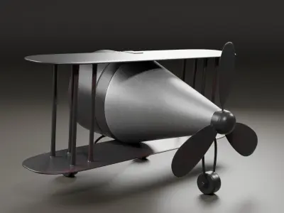 clock plane 3D model