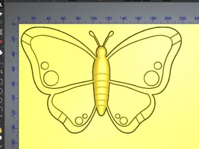 BUTTERFLY ASHTRAY Free 3D print model