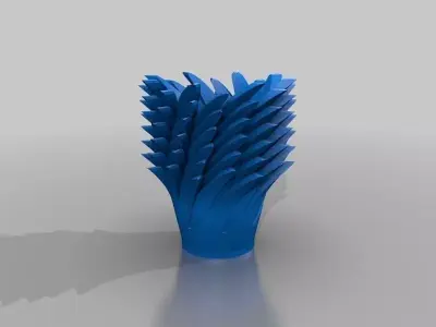 Leaf Vase Free 3D print model get