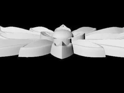 Central decor ornament for furniture 3D model 283