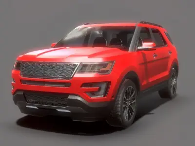 Suv  Car Low poly Low-poly 3D model