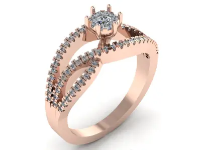  Jewelry Diamond Ring 3D Print Model 3D print model