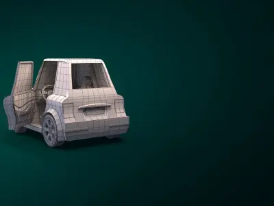 Cartoon Car  3D model