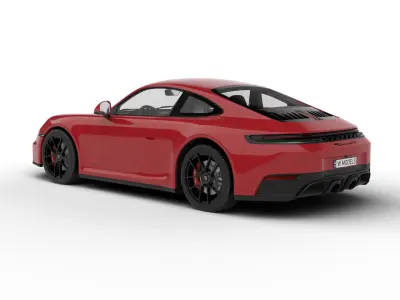 Porsche 911 Carrera 4GTS 2025 3d model 3D model