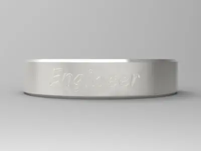 Engineer Ring Silver 3D print model