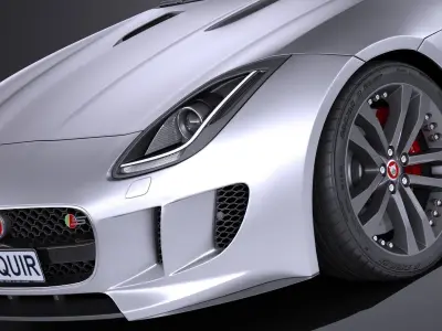 Jaguar F-Type S Coupe 2017 3D model