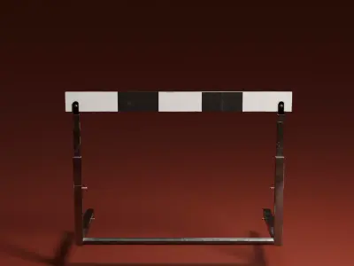 Hurdle Low-poly 3D model