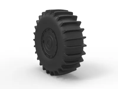 Wheel from SHERP ATV 3D print model