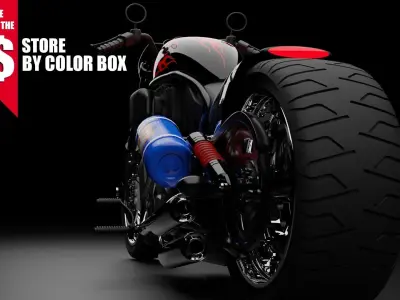 BEST HEAVY MOTOR BIKE 3D model
