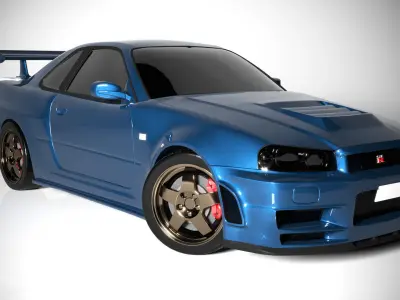 Nissan Skyline GT-R R34 3D model