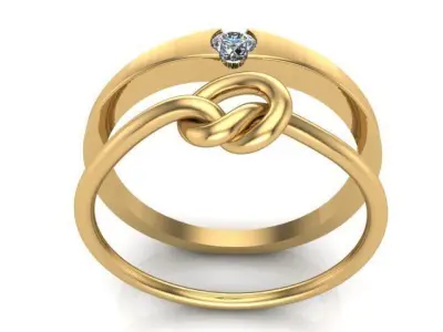 Engagement Ring 3D print model 37