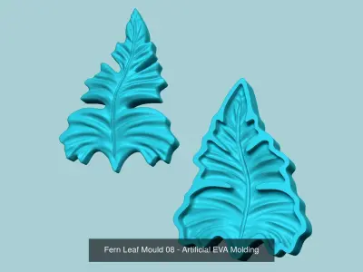 08 Fern Leaf Mould Collection - Artificial EVA Molding
