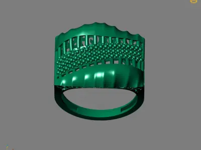 Women Plain Ring Ready STL Models Womens Ring 3d models 3D print model 9