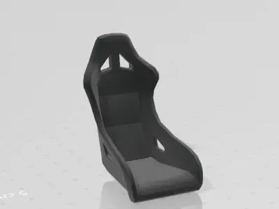 Low Poly Racing Seat 3D print model