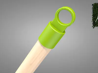 Garden Broom 3D model