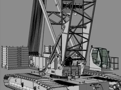 Crawler Crane Manitowoc 16000 3D model