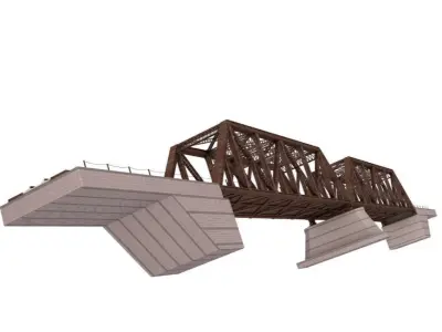 Railroad  Bridge 3D model