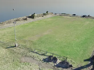 3D Scaned Football field in Germany 3D model