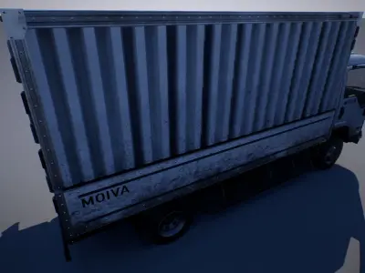 Truck Low-poly 3D model - Low-poly and Textured