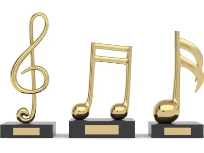 Modern Simple Music Cup 3D model